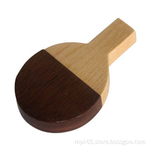 Promotional gift customized shape wooden USB flash drive